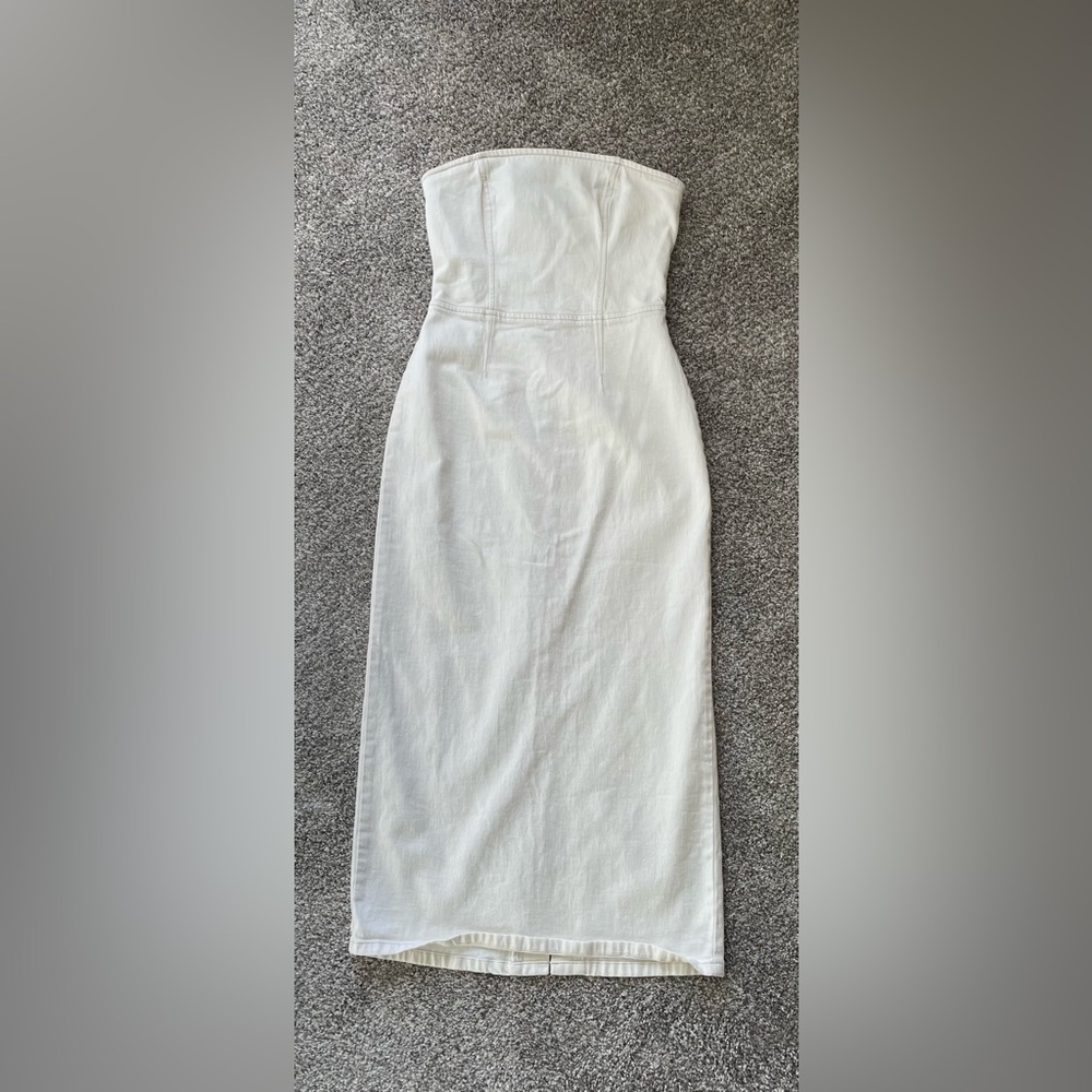 White Strapless Dress
Denim
Abercrombie & Fitch